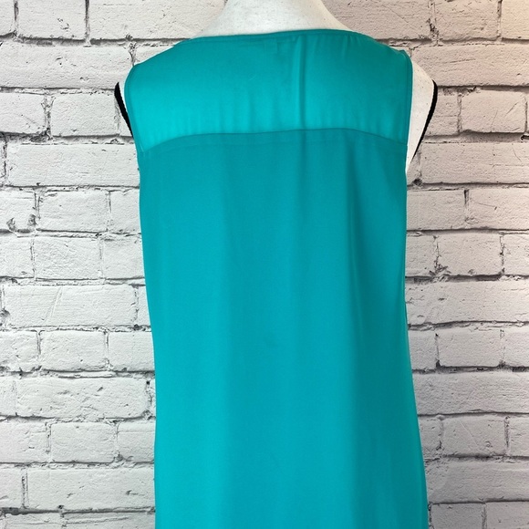 Gianni Bini Teal Blue Sheath Dress Maxi Dress size 8 Demur - Picture 7 of 11